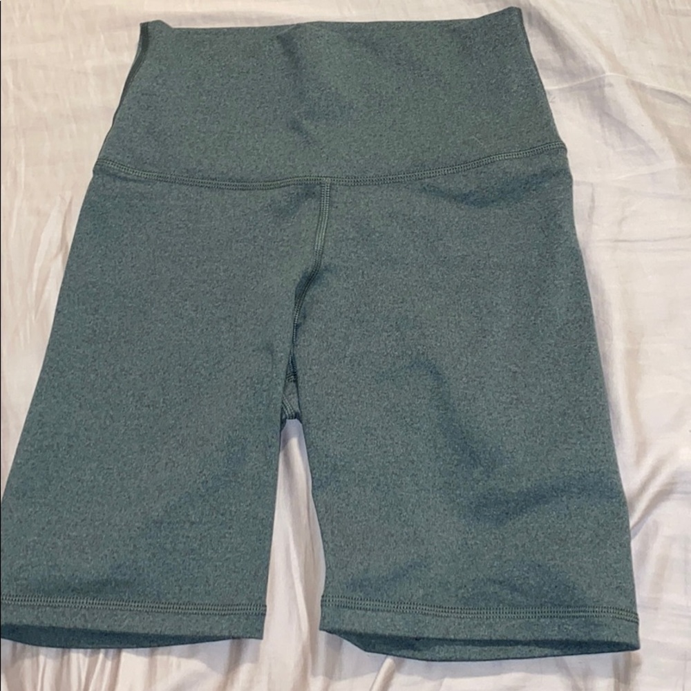 Aerie Green Biker Shorts